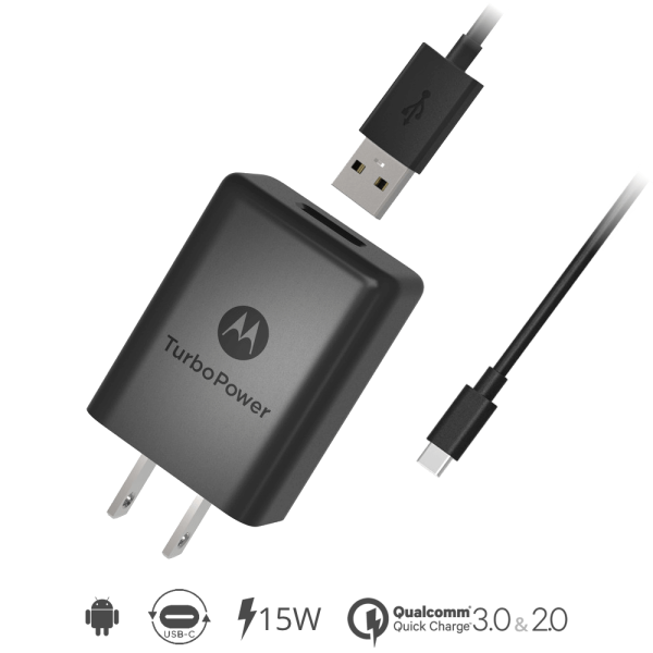 Motorola TurboPower 15+ USB-C 15W – Carga Rápida y Confiable
